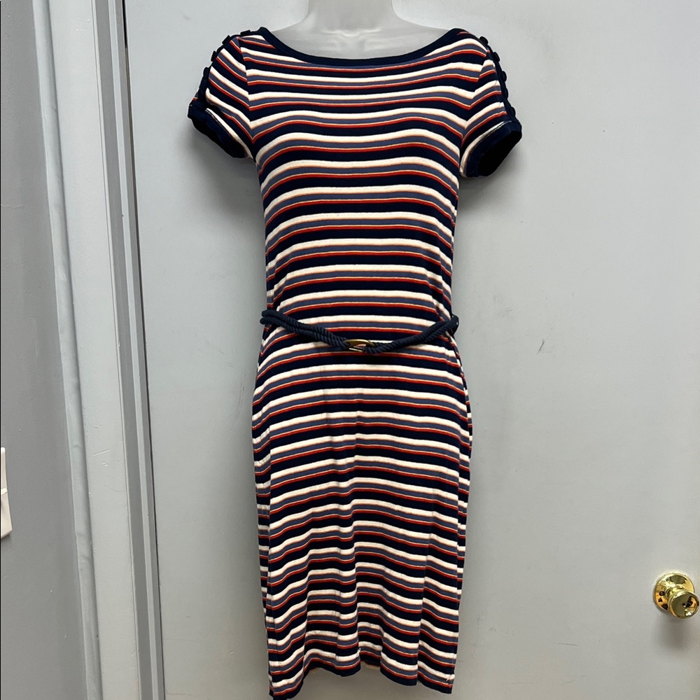 ✨ Lauren Ralph Lauren LRL Striped Nautical Belted Dress | XS ✨